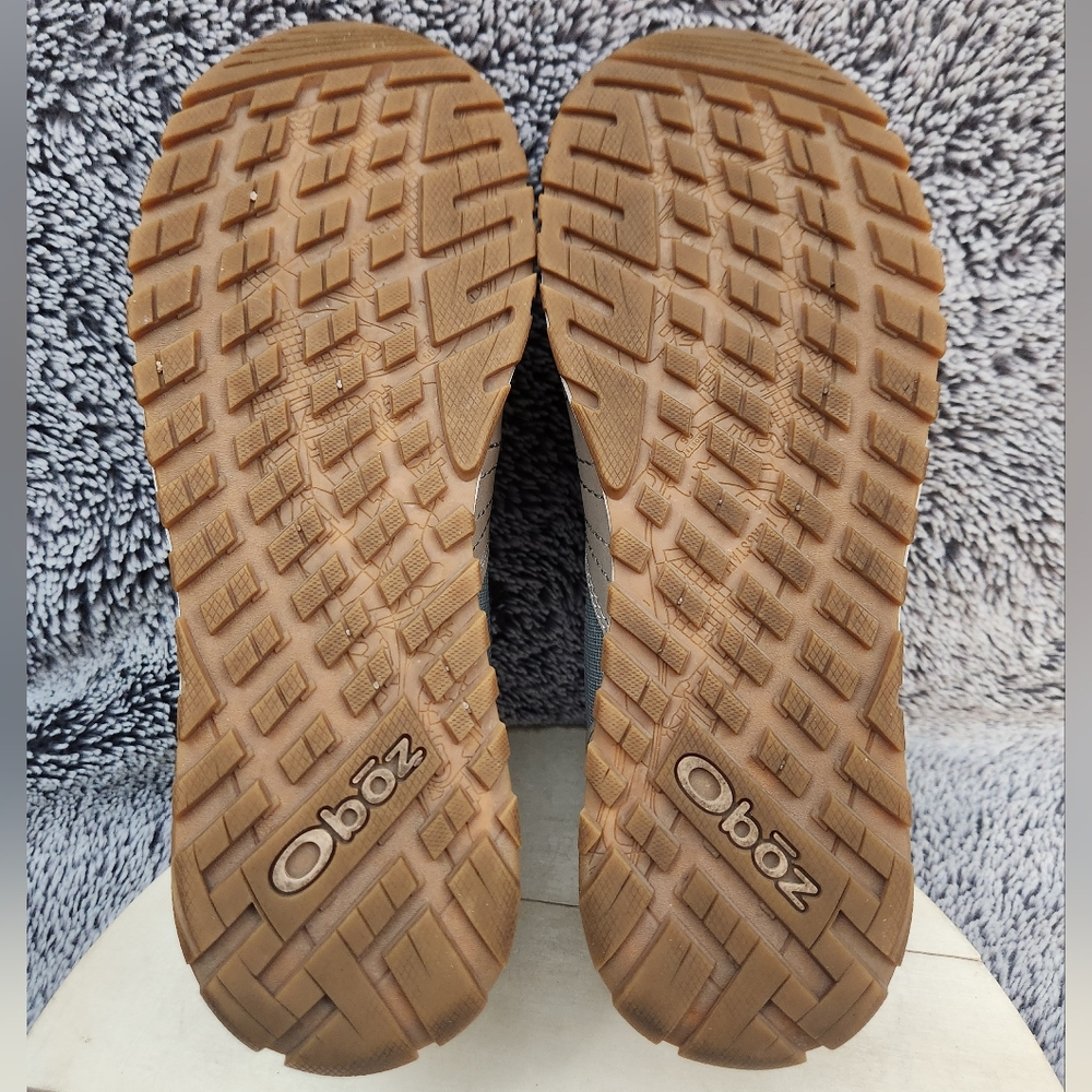 Oboz Bozeman Low Frost Gray Leather Hiking Shoes Womens 7.5 Casual Lace-Up Trail - Picture 8 of 9